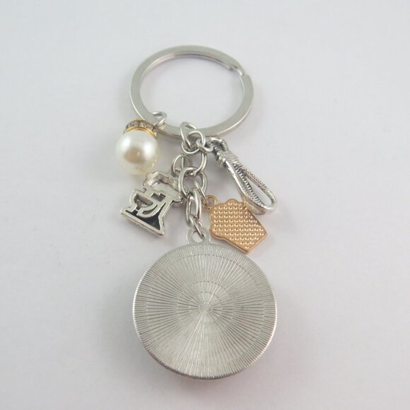Cupcake Baking Keychain – Sweet Dessert Key Ring with Mixer, Whisk, and Pearl - Picture 4 of 4